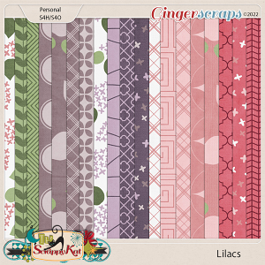 Lilacs Patterned Papers by The Scrappy Kat