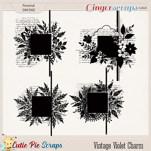 Vintage Violet Charm Photo Masks