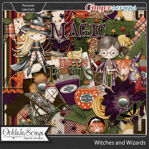 Witches and Wizards Digital Scrapbook Kit