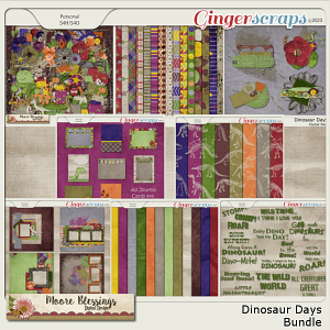 Dinosaur Days Bundle by Moore Blessings Digital Design