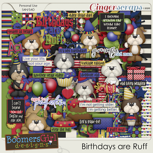Birthdays are Ruff by BoomersGirl Designs