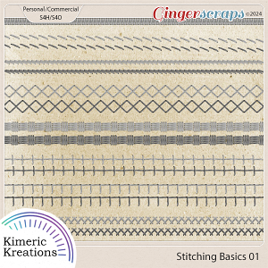 Stitched Basics 01 by Kimeric Kreations   
