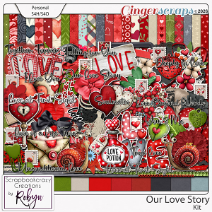 Our Love Story Kit by Scrapbookcrazy Creations
