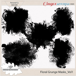Floral Grunge Masks-By Adrienne Skelton Designs Floral Grunge Masks-By Adrienne Skelton Designs