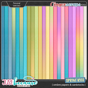 Spring Kiss Ombre Papers & Cardstocks by JB Studio