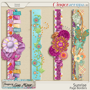 Sunrise Page Borders from Designs by Lisa Minor