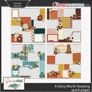 A Story Worth Keeping Quick Pages by ScrapChat Designs