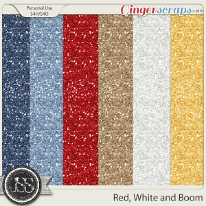 Red White and Boom Glitter Sheets