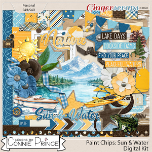 Paint Chips Sun & Water - Kit by Connie Prince