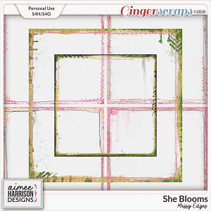 She Blooms Messy Edges by Aimee Harrison