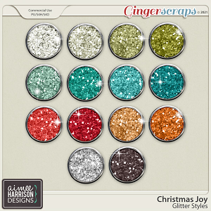 Christmas Joy Glitters by Aimee Harrison