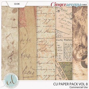 CU Paper Pack Vol 8 by Ilonka's Designs 
