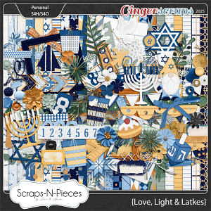 Love, Light and Latkes Kit by Scraps N Pieces