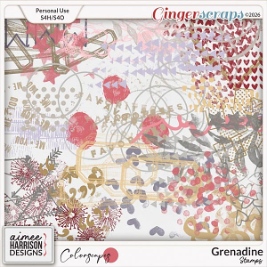 Grenadine Stamps by Aimee Harrison