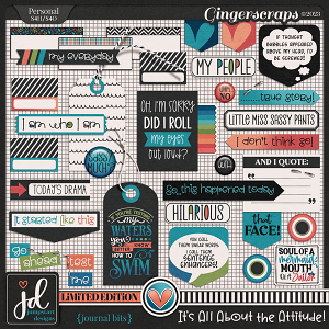 It's All About the Attitude {Journal Bits} LIMITED EDITION