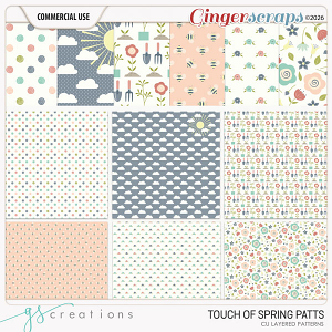 Touch of Spring Layered Patterns (CU) by GS Creations