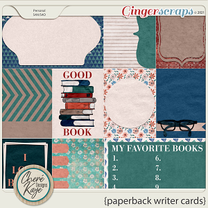Paperback Writer Cards by Chere Kaye Designs