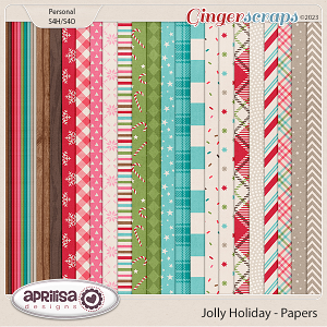 Jolly Holiday - Papers by Aprilisa Designs