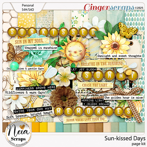 Sun-Kissed Days - Page Kit - by Neia Scraps
