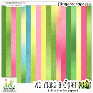 We Make a Great PEAR {Plain & Ombre Papers}
