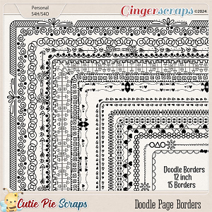 Doodle Page Borders 12X12-Vol 03