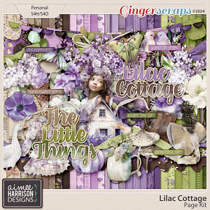 Lilac Cottage Page Kit by Aimee Harrison