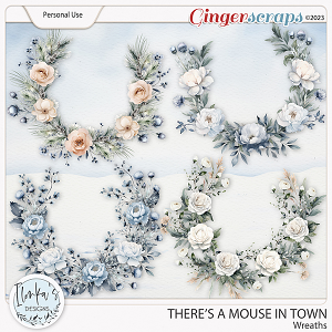 There's A Mouse In Town Wreaths by Ilonka's Designs