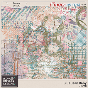 Blue Jean Baby Graffiti by Aimee Harrison