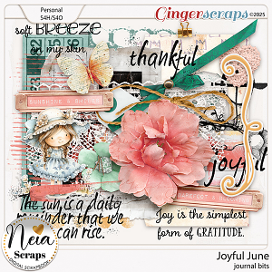 Joyful June - Journal Bits - by Neia Scraps 
