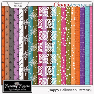Happy Halloween Patterned Papers by Memory Mosaic