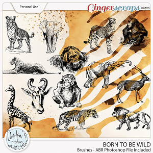 Born To Be Wild Brushes by Ilonka's Designs