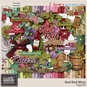 Red Red Wine Page Kit by Aimee Harrison