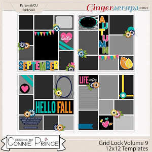 Grid Lock Volume 9  - 12x12 Temps (CU Ok) by Connie Prince