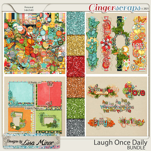 Laugh Once Daily BUNDLE from Designs by Lisa Minor