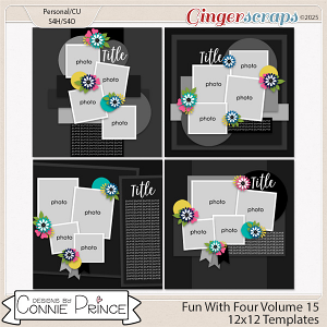 Fun With Four Volume 15  - 12x12 Temps (CU Ok) by Connie Prince