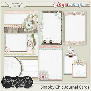 Shabby Chic Journal and Pocket Scrapbooking Cards