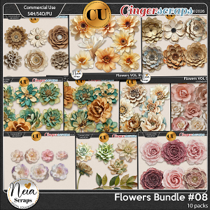 Flowers - Bundle #08 {CU} - by Neia Scraps Flowers - Bundle #08 {CU} - by Neia Scraps