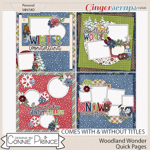 Woodland Winter - Quick Pages by Connie Prince
