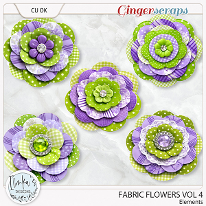 CU Fabric Flowers Vol 4 by Ilonka's Designs 