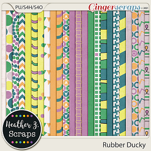 Rubber Ducky PAPERS by Heather Z Scraps