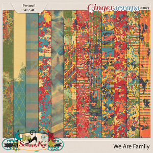 We Are Family Artsy Papers by The Scrappy Kat