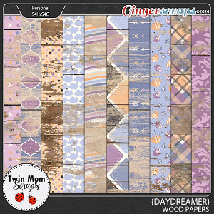 Daydreamer - WOOD PAPERS by Twin Mom Scraps