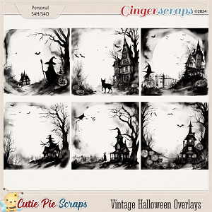 Vintage Halloween Overlays 10
