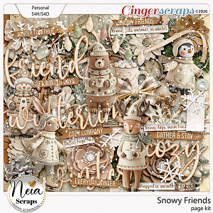 Snowy Friends - Page Kit - by Neia Scraps