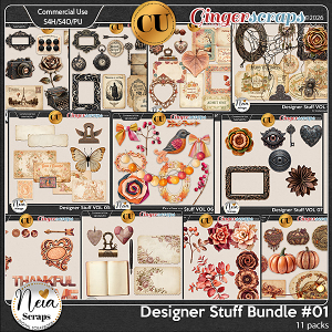 Designer Stuff - {CU} Bundle #1 - by Neia Scraps