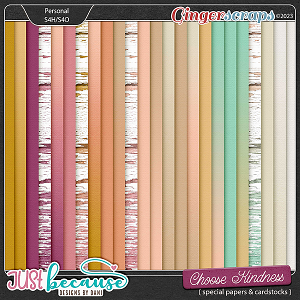 Choose Kindness Special Papers & Cardstocks by JB Studio