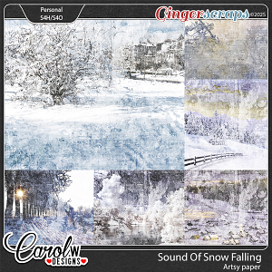 Sound Of Snow Falling-Artsy paper