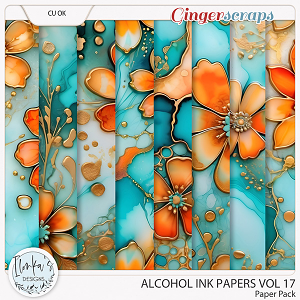 CU Alcohol Ink Papers Vol 17 by Ilonka's Designs 