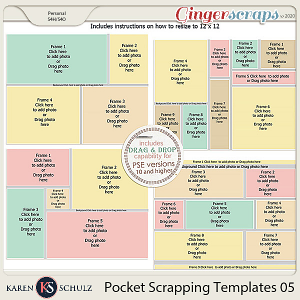 Pocket Scrapping Templates 05 by Karen Schulz