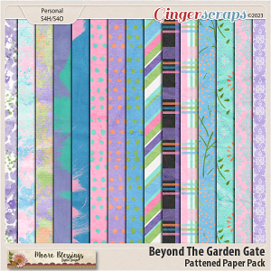 Beyond The Garden Gate Pattern Paper Pack by Moore Blessings Digital Design